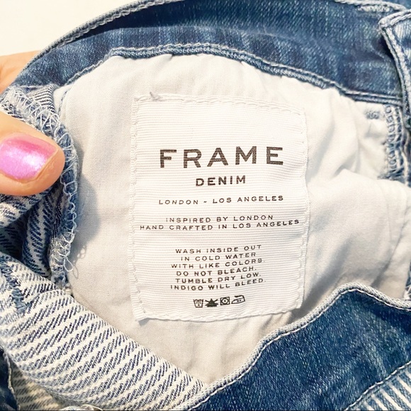 FRAME Denim Le Skinny De Jeanne Pinstripes - Sz 25 - Picture 6 of 10